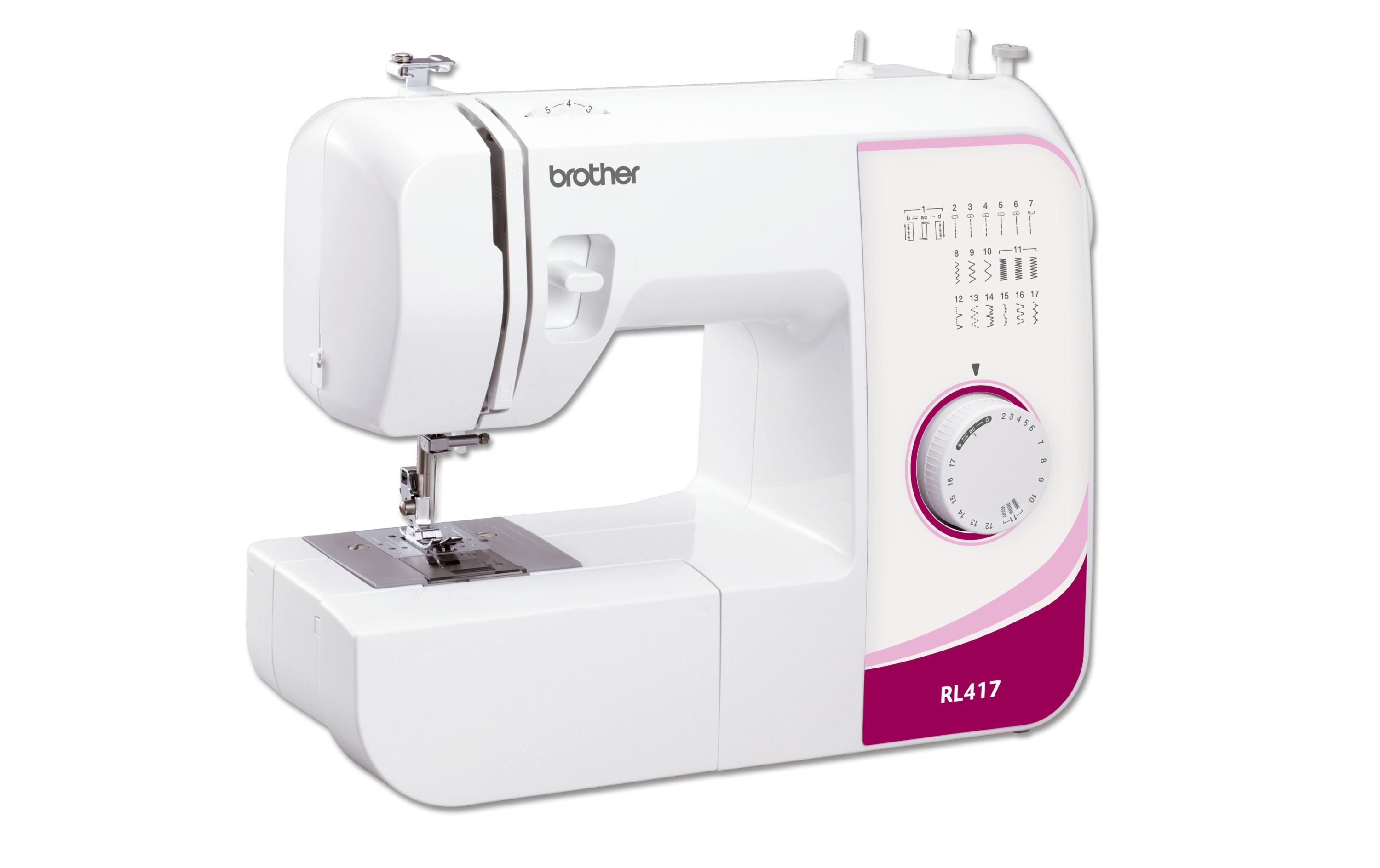 Nähmaschine RL417<br>Grosse Auswahl an Nutz- und Dekorstichen