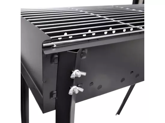 Support de barbecue au charbon de bois Carré 75x28 cm