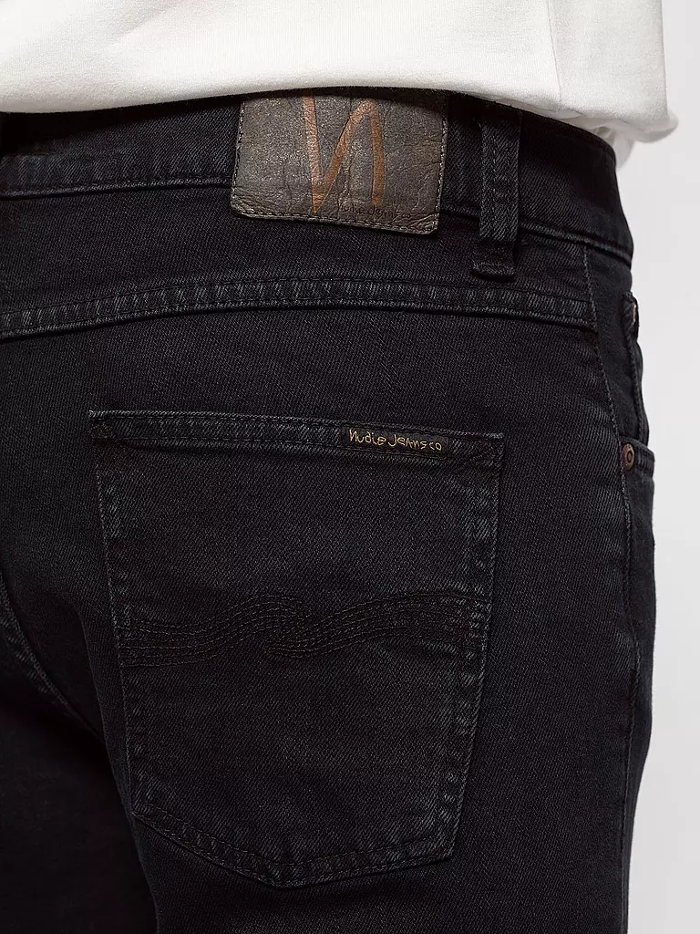 NUDIE JEANS Jeans Slim Fit Lean Dean schwarz