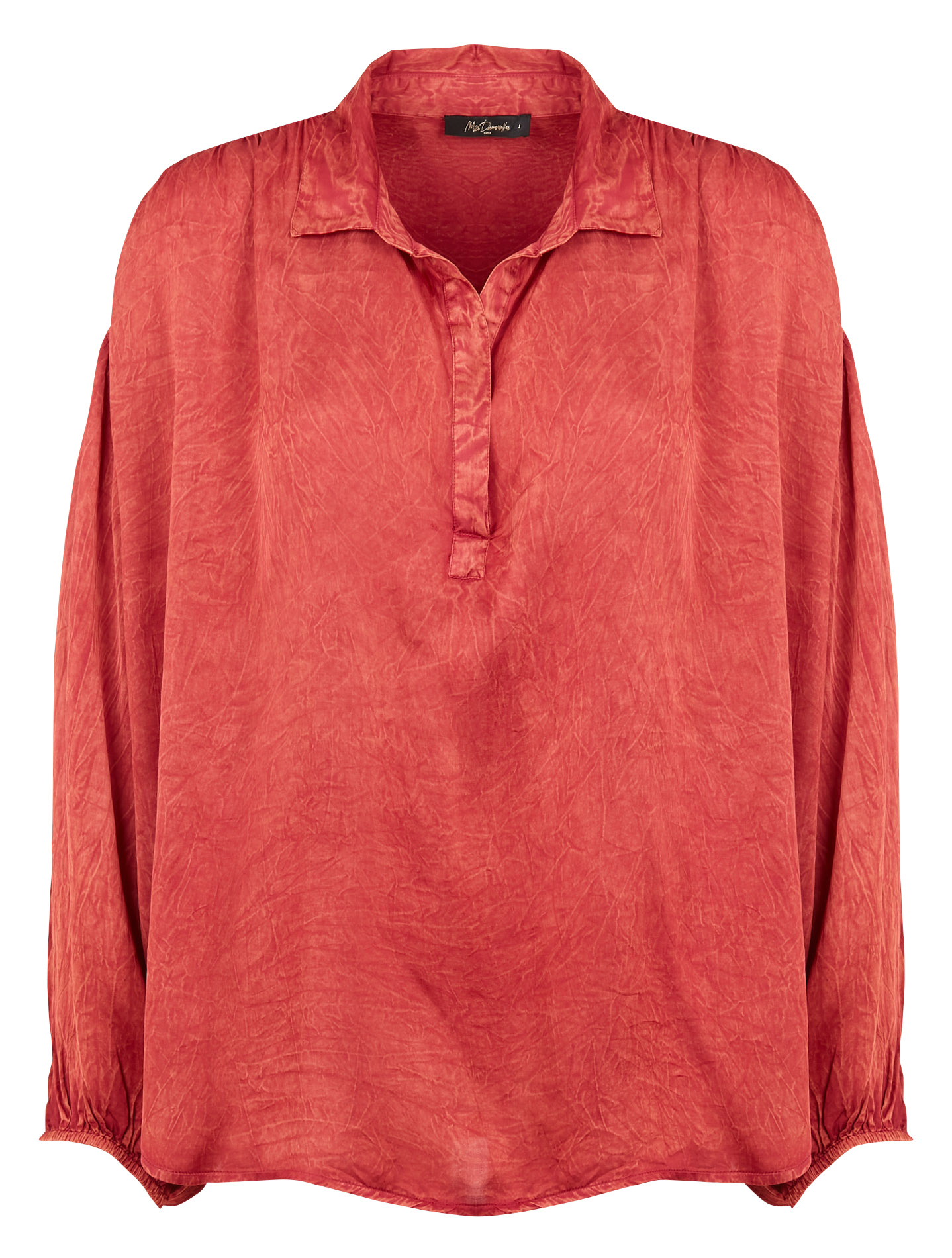 VIANEY - Top col V satiné | Rose