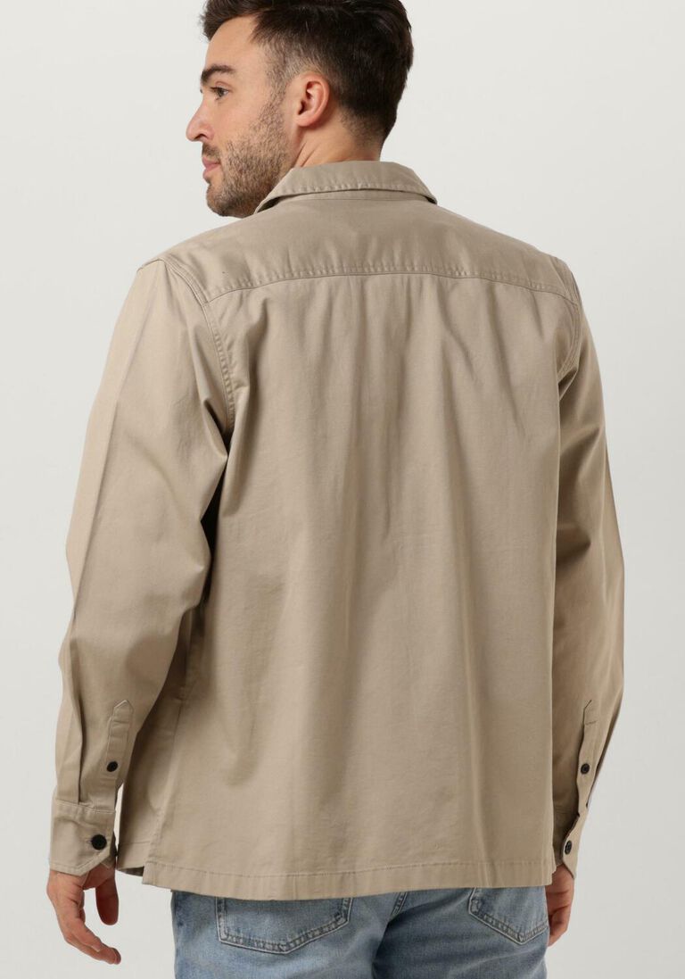 CALVIN KLEIN taupe calvin klein overshirt utility shirt