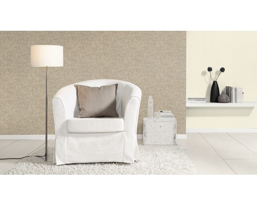 Vliesbehang 424058 Poetry Uni lichtbeige