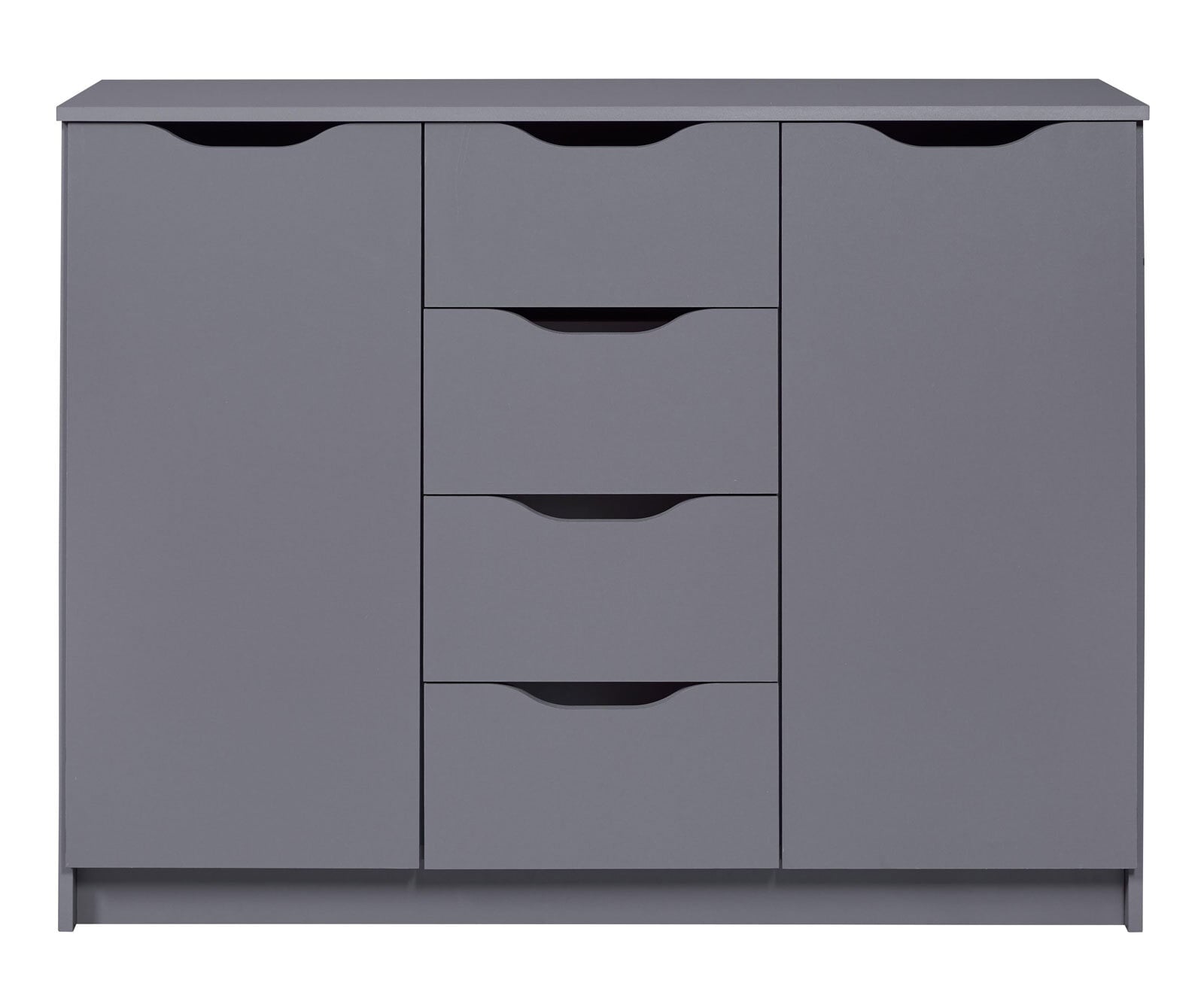 Kommode Lion 2T4S Graphitgrau 122x92x40 cm