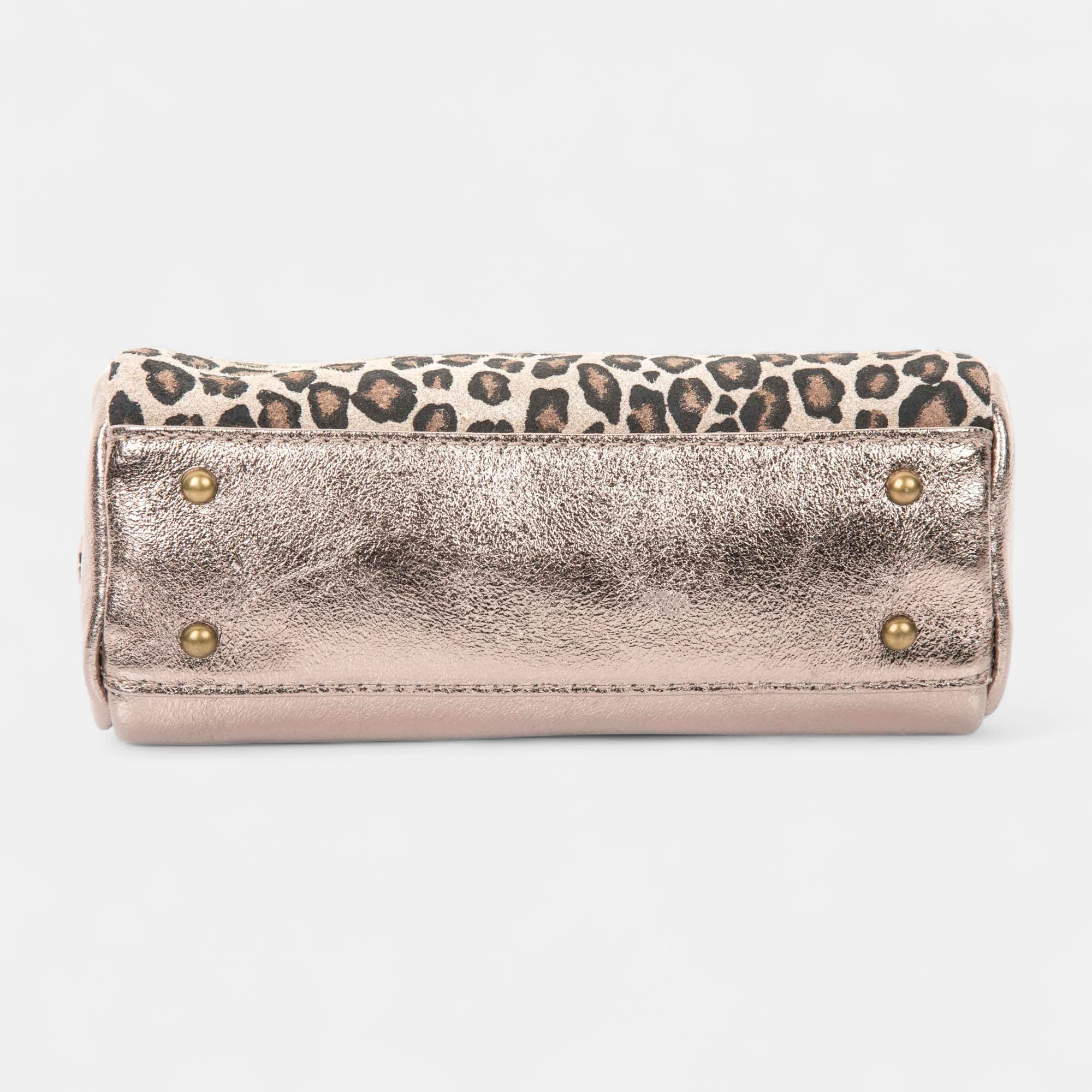 Sac bandoulière en cuir bronze