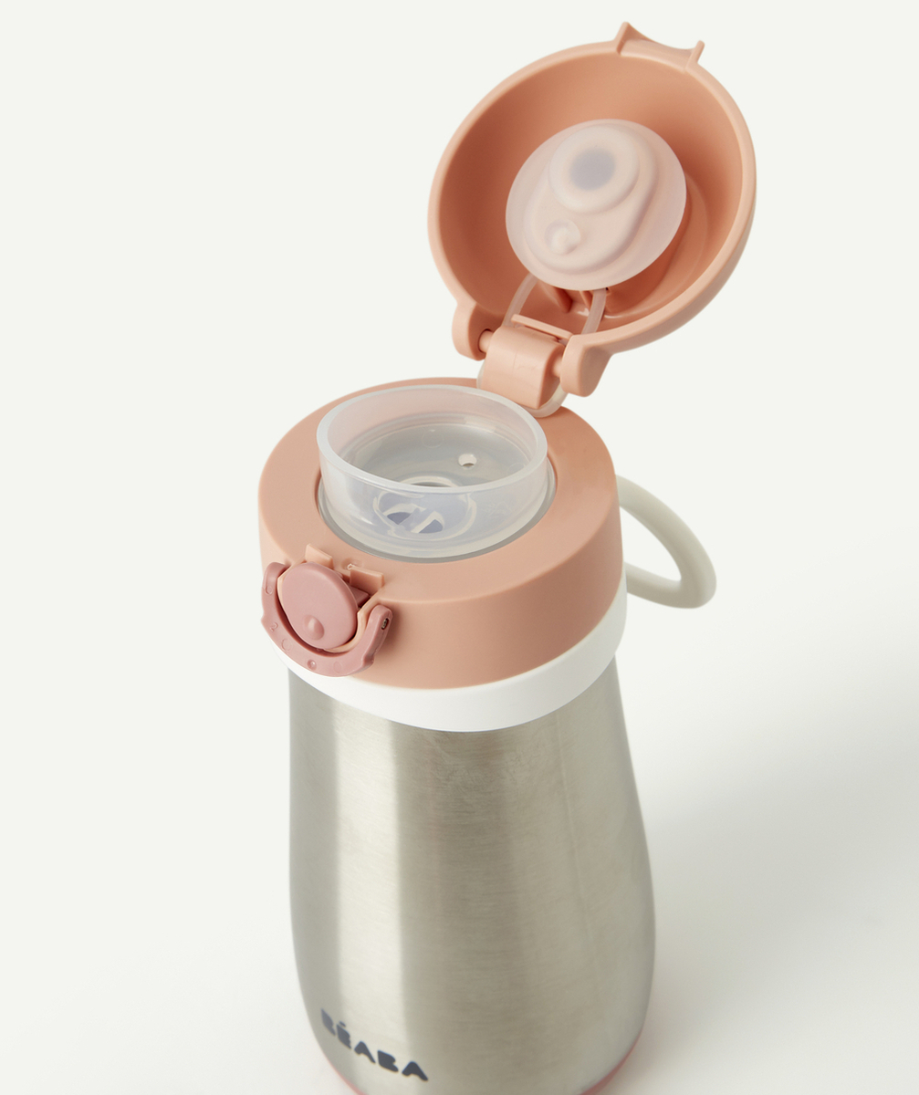 BEABAGOURDE EN INOX 350ML ROSE 18M+