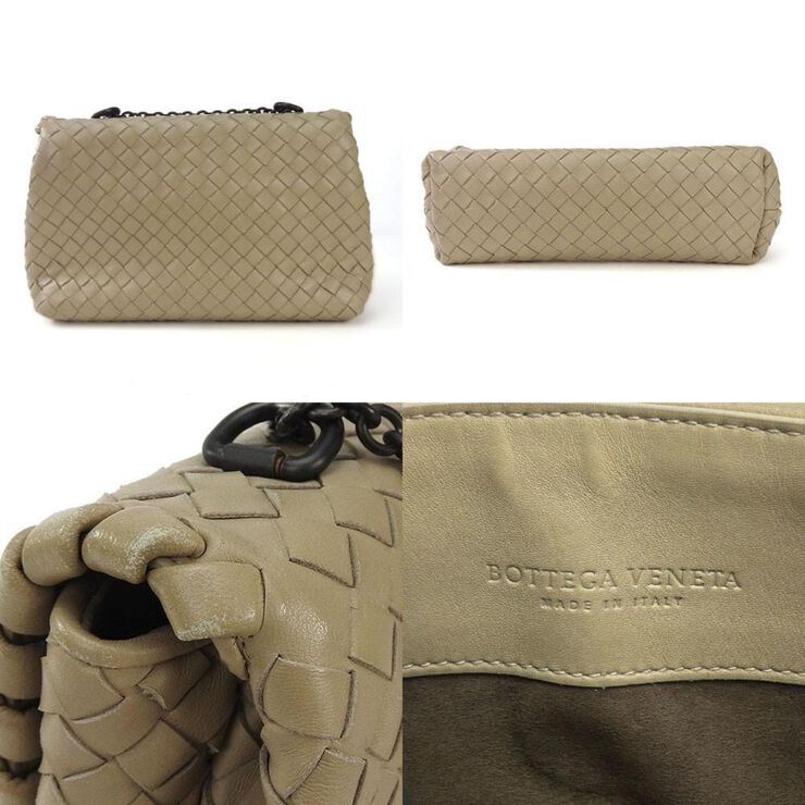 Bottega Veneta Vintage Bottega Veneta Shoulder Bag Beige