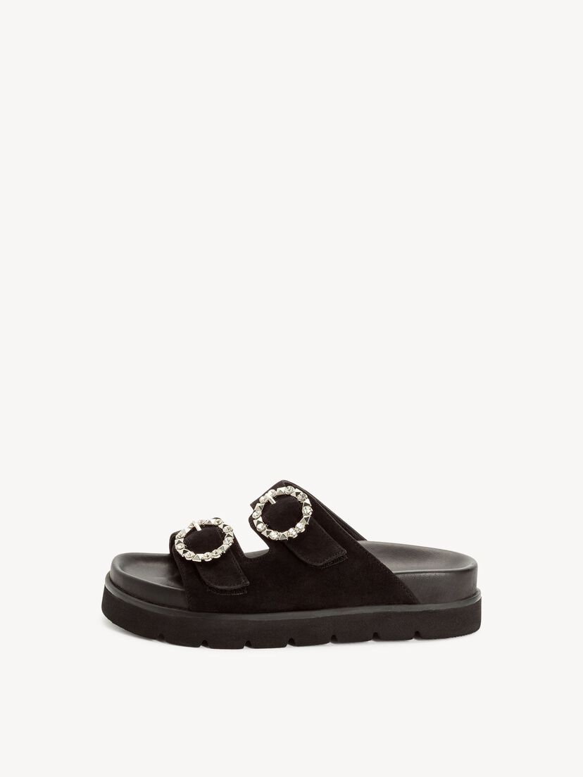 Leren Slipper - zwart