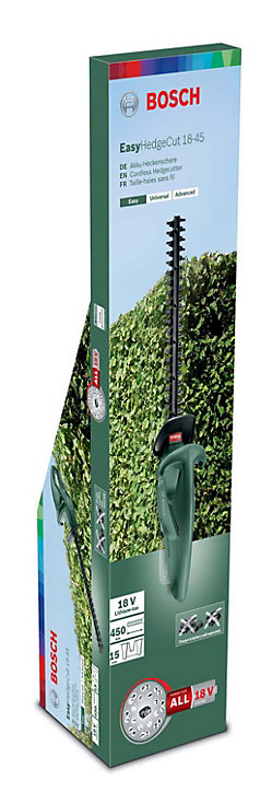 Taille-haies sans fil sur batterie 18V Bosch EasyHedgeCut 18-45 Li (sans batterie)
