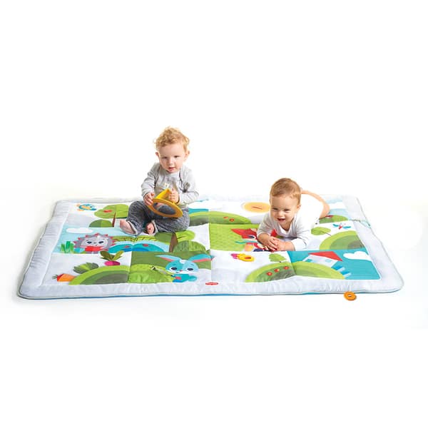 Tapis d'éveil géant dans la prairie