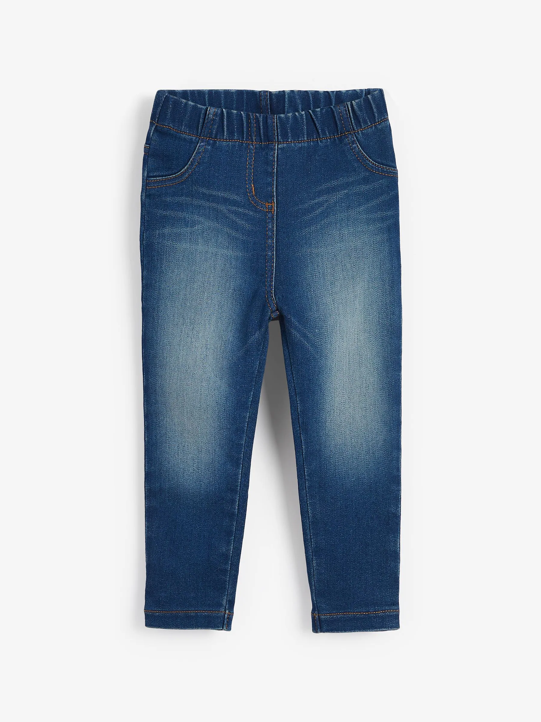Middenblauw/lichtblauw denim - Jegging met elastische taille (3 mnd-7 jr)