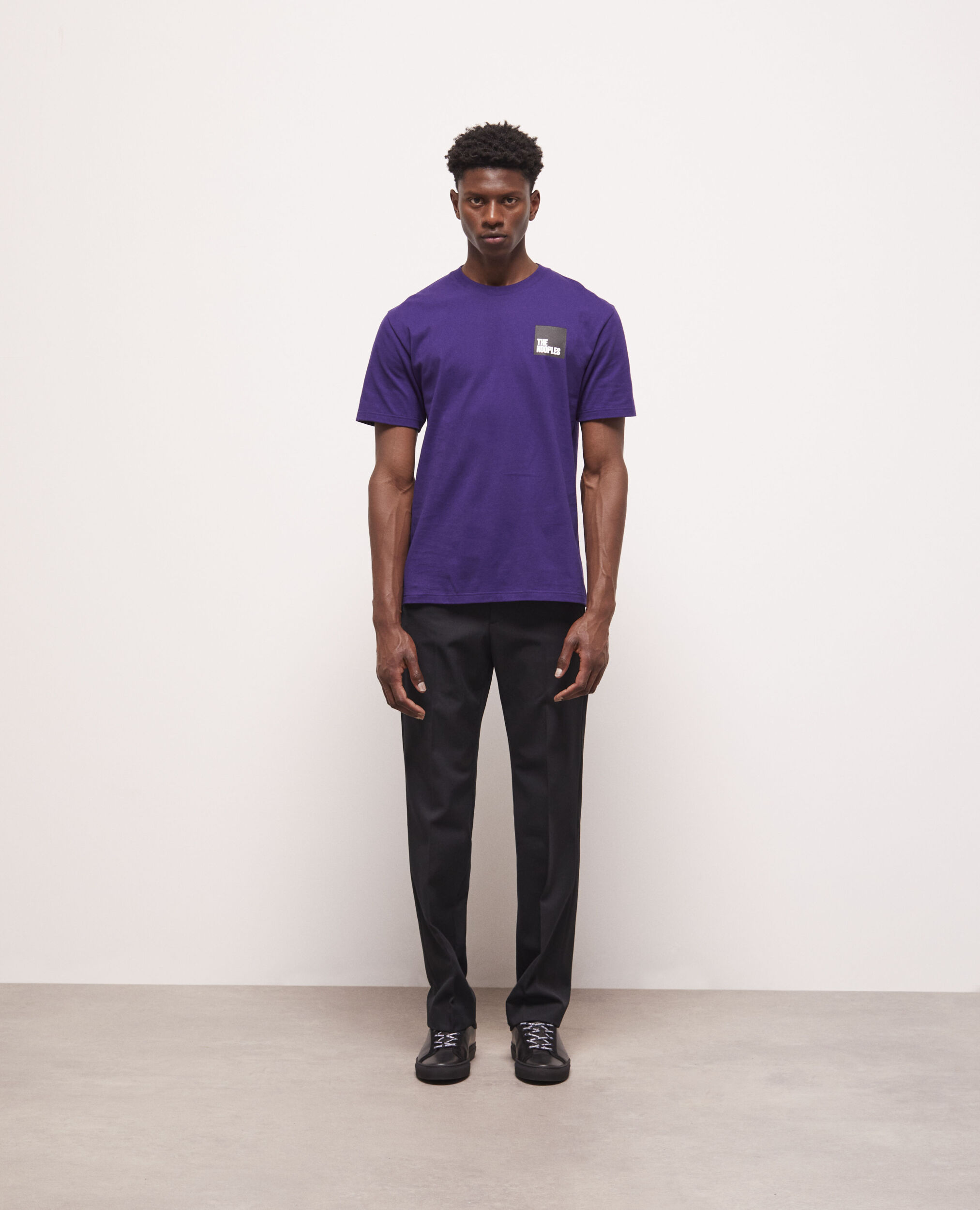 T-shirt à logo violet