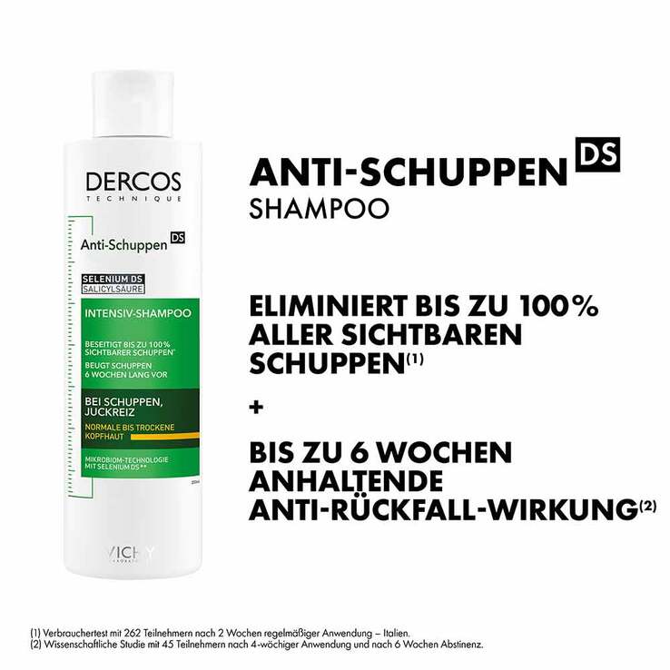 Vichy Dercos Anti-Schuppen Shampoo trockene Kopfhaut, 200 ml