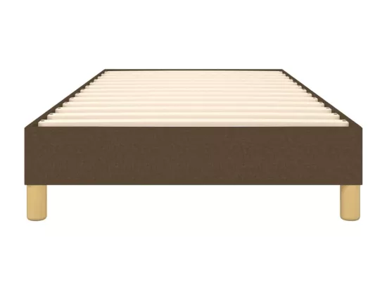 Sommier à lattes de lit Marron foncé 90x200 cm Tissu