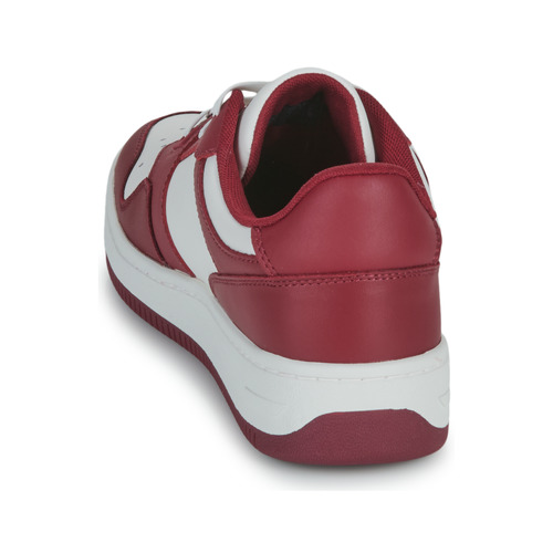 Tommy Jeans - TJW RETRO BASKET LEATHER - Blanc / Rouge