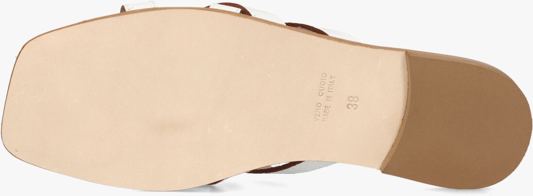 witte lina locchi slippers led slipper met gesp
