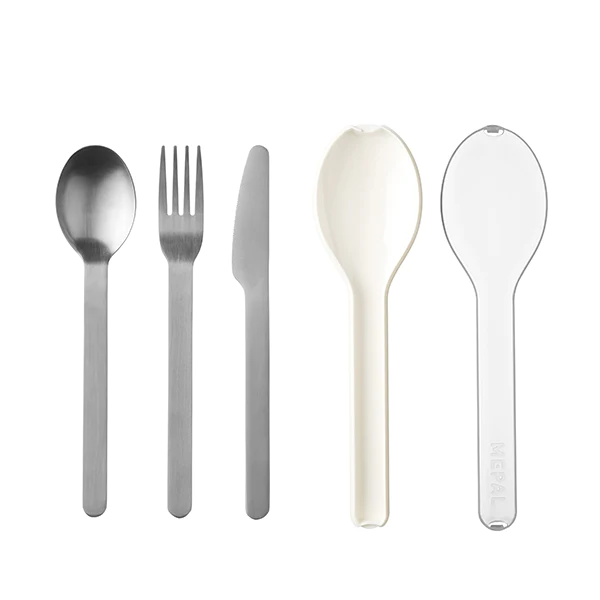 Set de 3 couverts Ellipse blanc Mepal