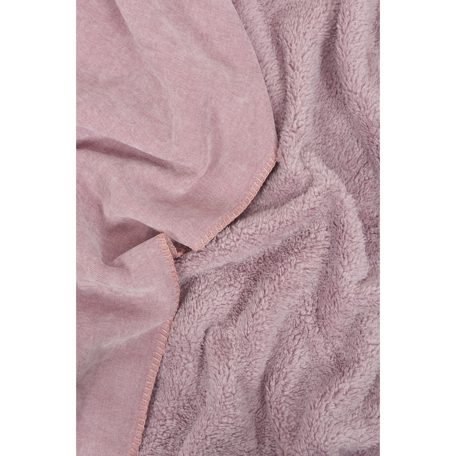 Sherpa Kuscheldecke meliert altrosa