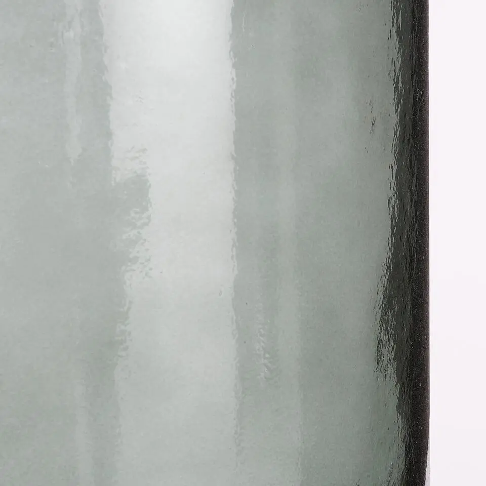 Mica Decorations Guan Glazen Fles - H40 x Ø15 cm - Groen
