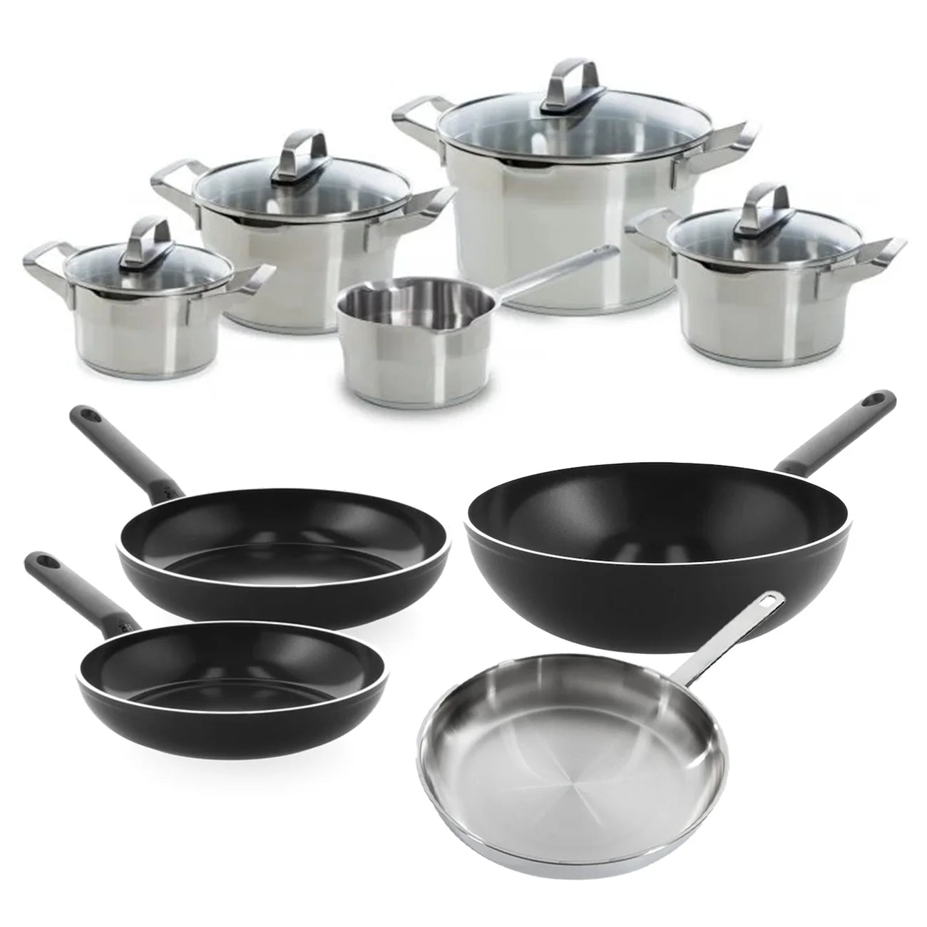 BK Premium  pannenset 9-delig met Gratis panbeschermerset