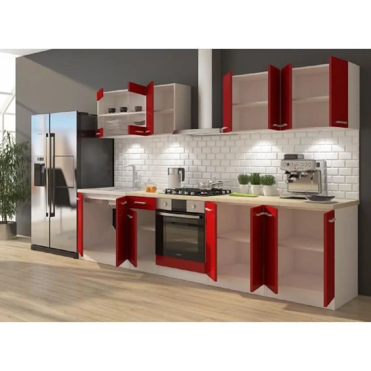 Cuisine Cstore Ultra - Rouge Mat - 3m