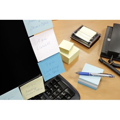Global Notes - Notes adhésives - 400 feuilles - 75 x 75 mm - jaune