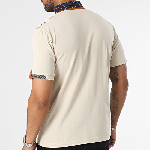 Polo Manches Courtes Beige