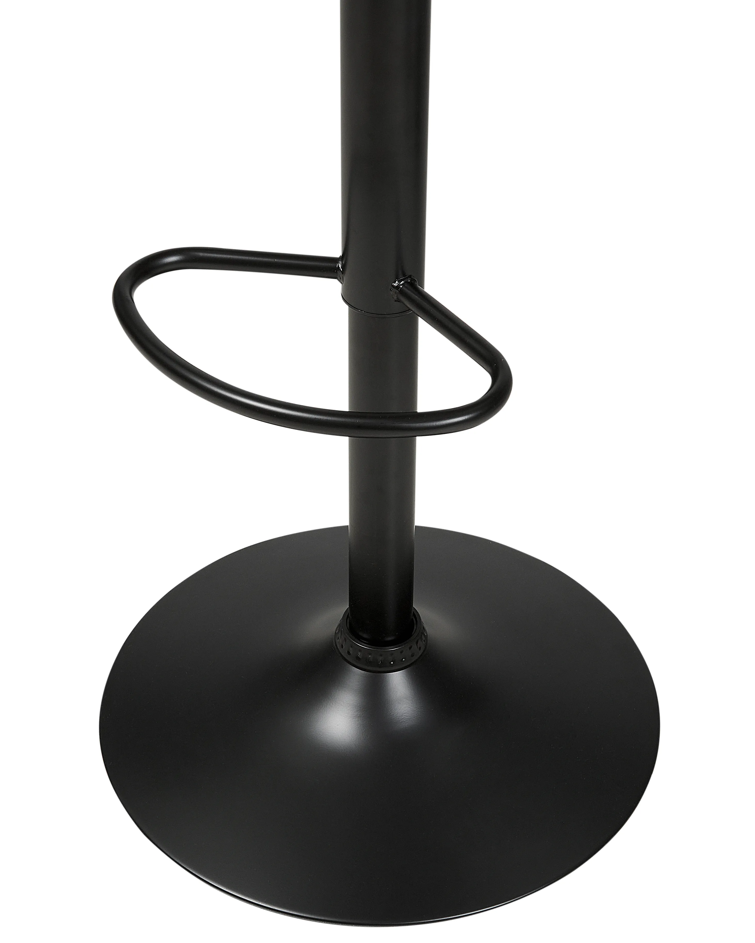 Set van 2 barstoelen ROTTERDAM II Kunstleer draaibaar Zwart