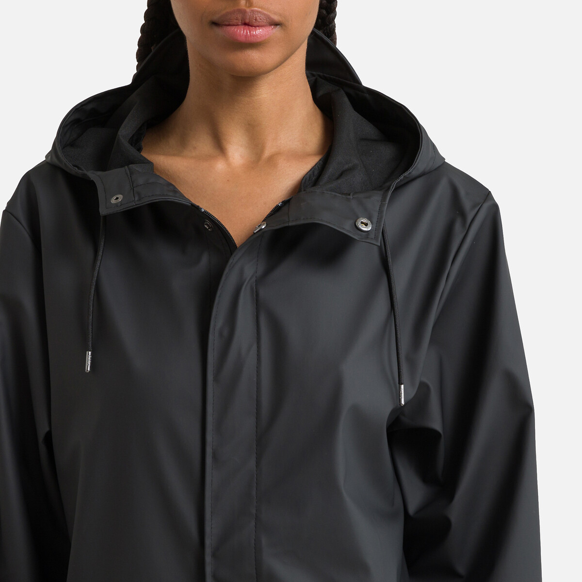 RAINS<br>Corta-vento com capuz, jaqueta unissex com cauda de peixe