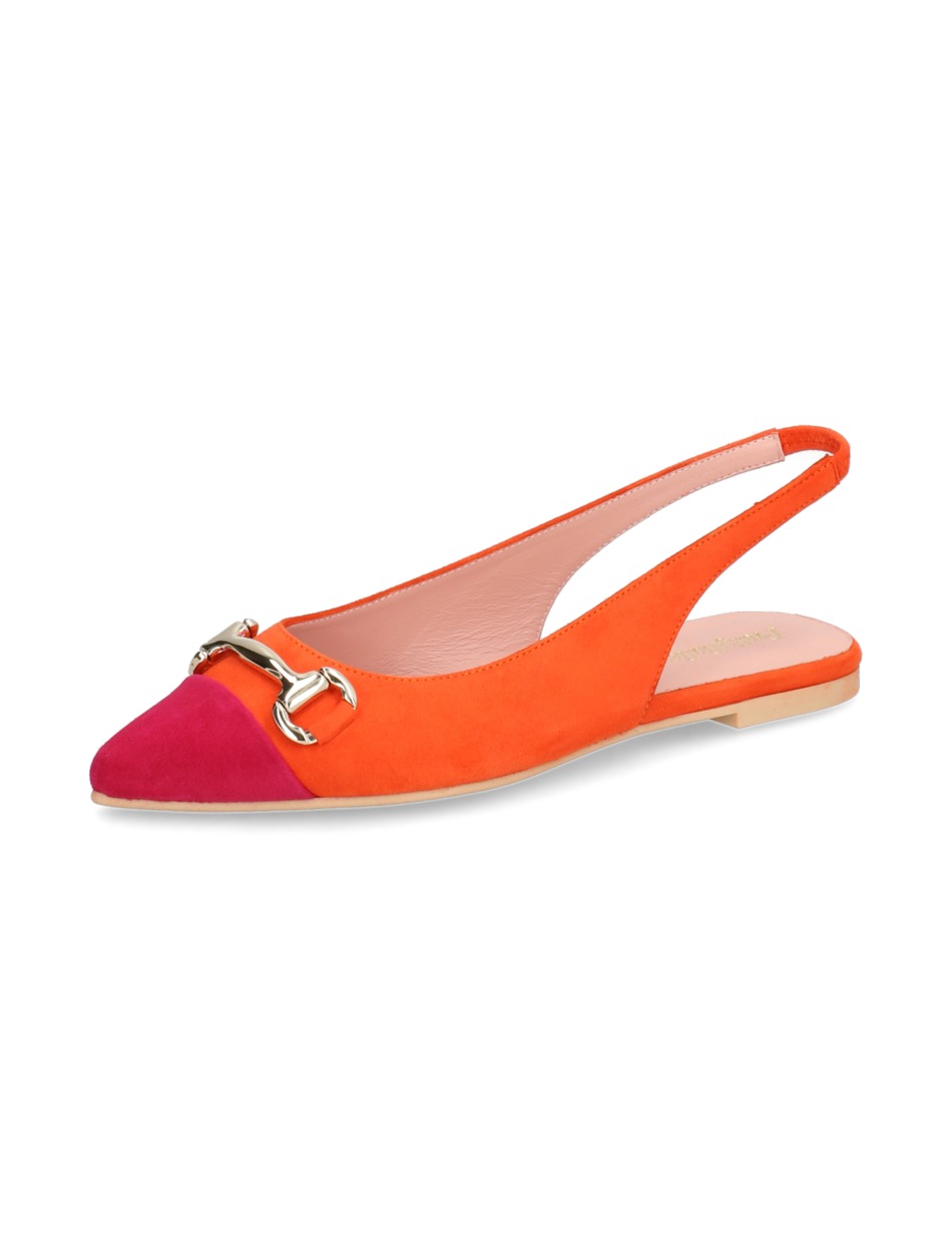 Veloursleder Ballerina