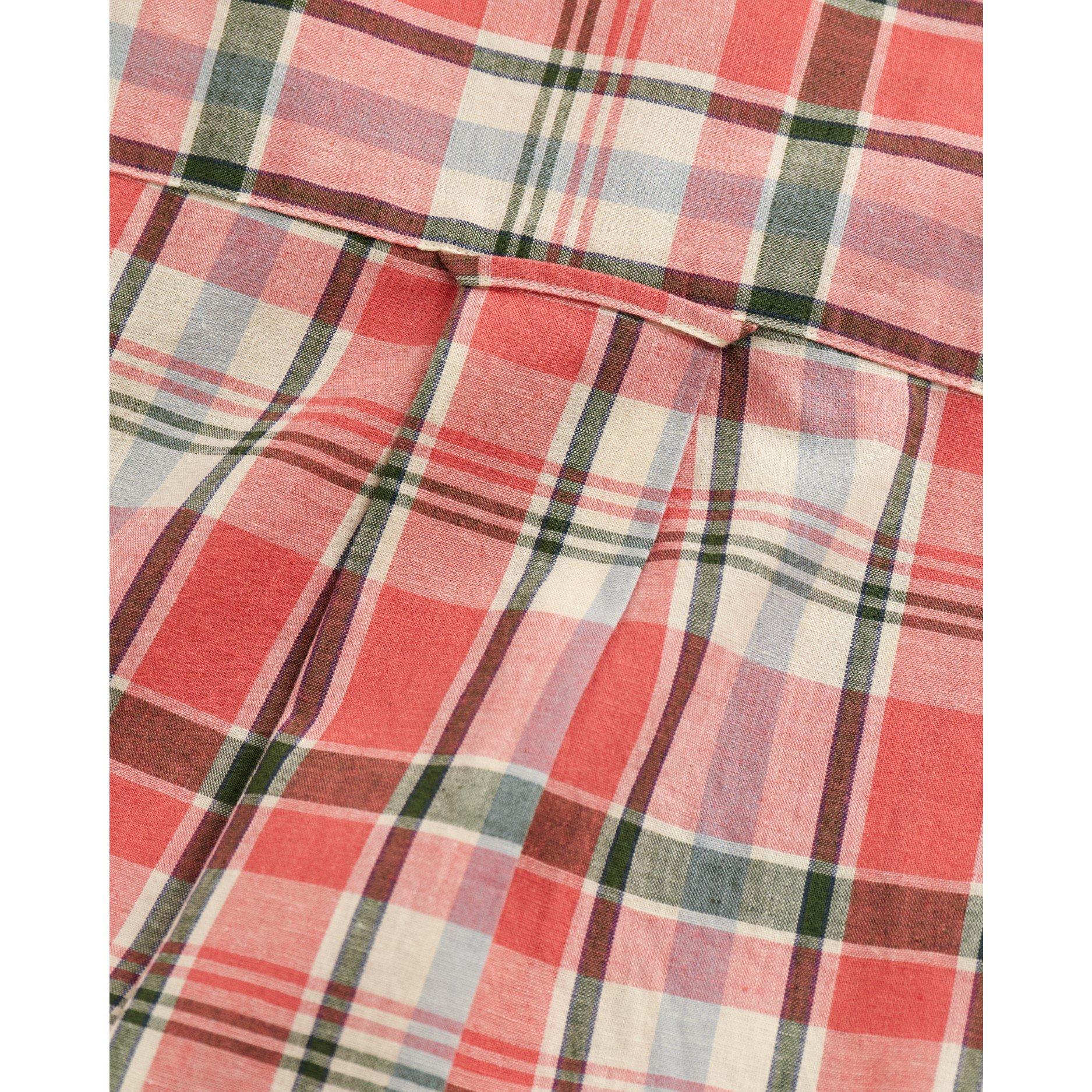 Gant REG COTTON LINEN CHECK SS SHIRT SUN