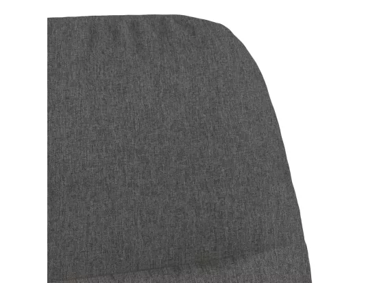 Chaise à bascule Gris foncé Tissu