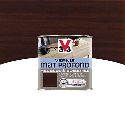 Vernis meubles et boiseries V33 Mat profond wengé mat 0,25L
