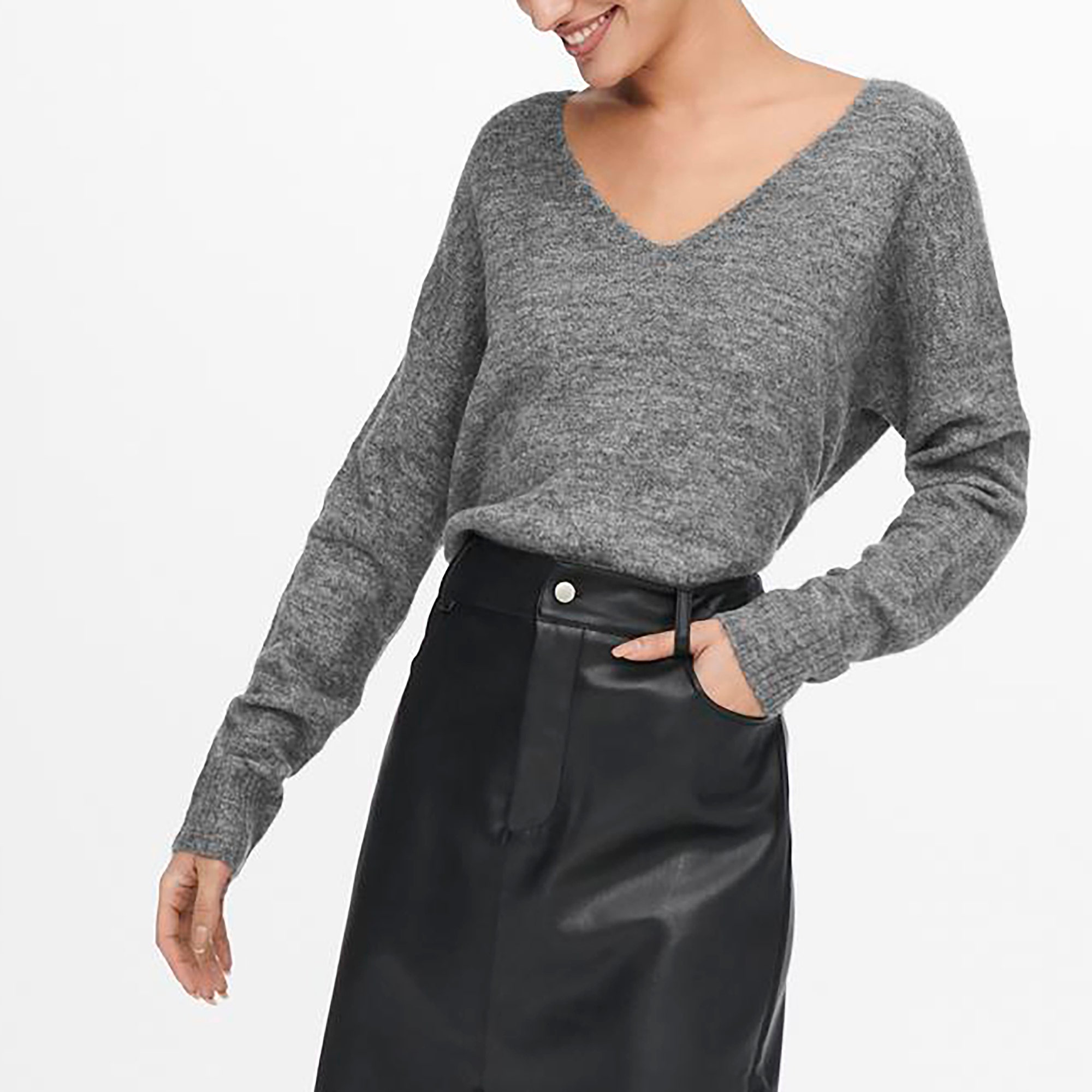 Pull Femme gris