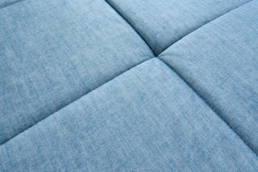 riess-ambiente Ecksofa MARRAKESCH - 245cm aqua blau Samt Metallfüße inklusive Kissen