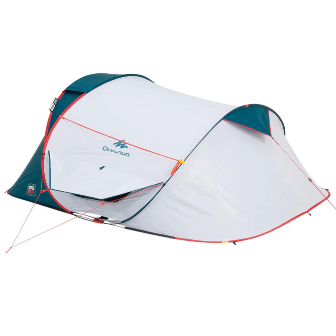 Decathlon Quechua - Barraca de Camping Impermeável Quechua 2 Second XL Fresh & Black para 3 Pessoas