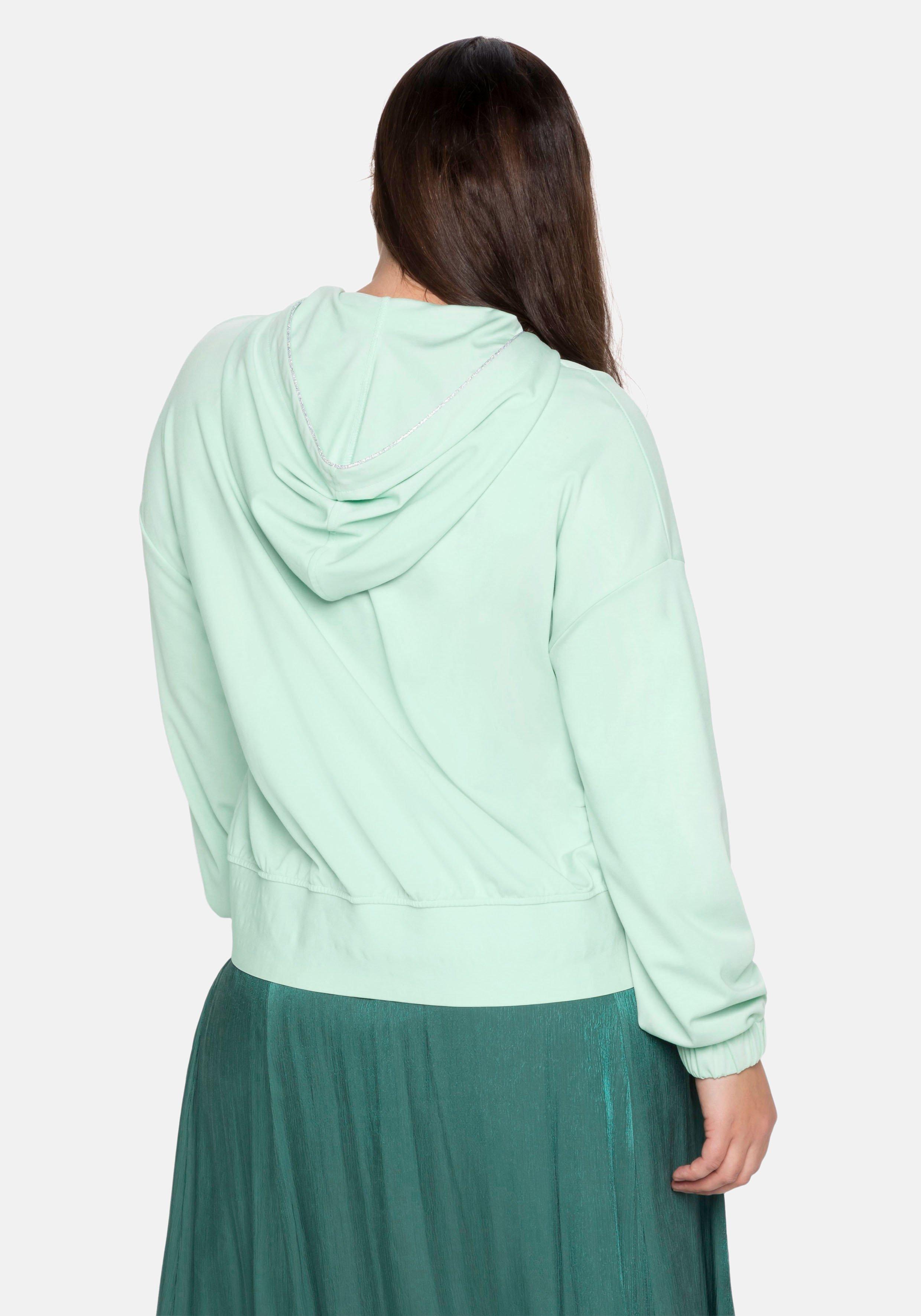 Langarmshirt mit Kapuze und Kängurutasche