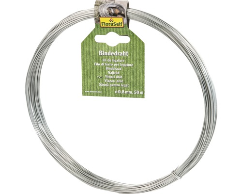 FloraSelf metalen verzinkte binddraad Ø 0,8 mm 50 m