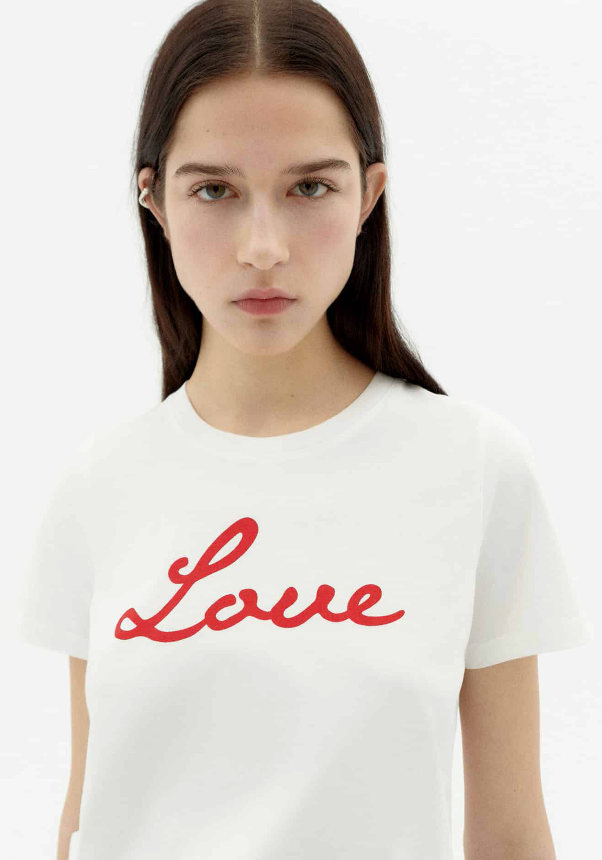 Thinking Mu T-Shirt Ida Love White