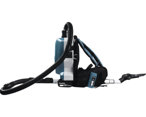 Makita DVC261ZX15 2x18V snoerloze handstofzuiger met rugzak, zonder accu en lader, inclusief 2 mondstukken en filter