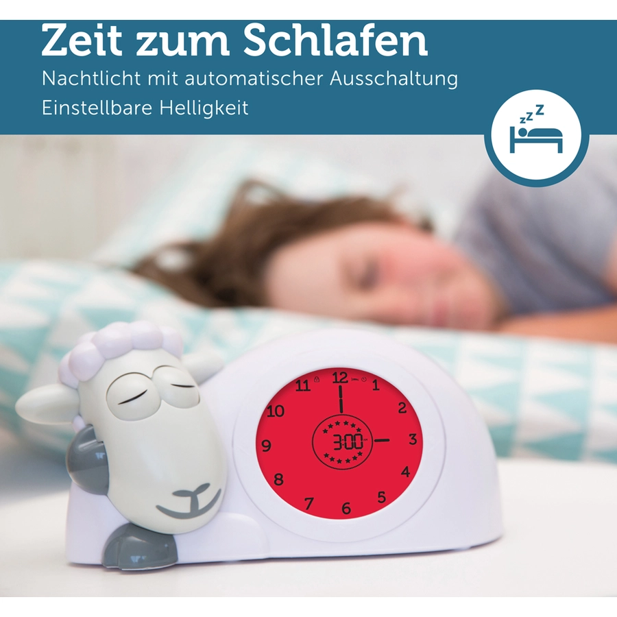 ZAZU Sam Schlaftrainer und Nachtlicht, grau