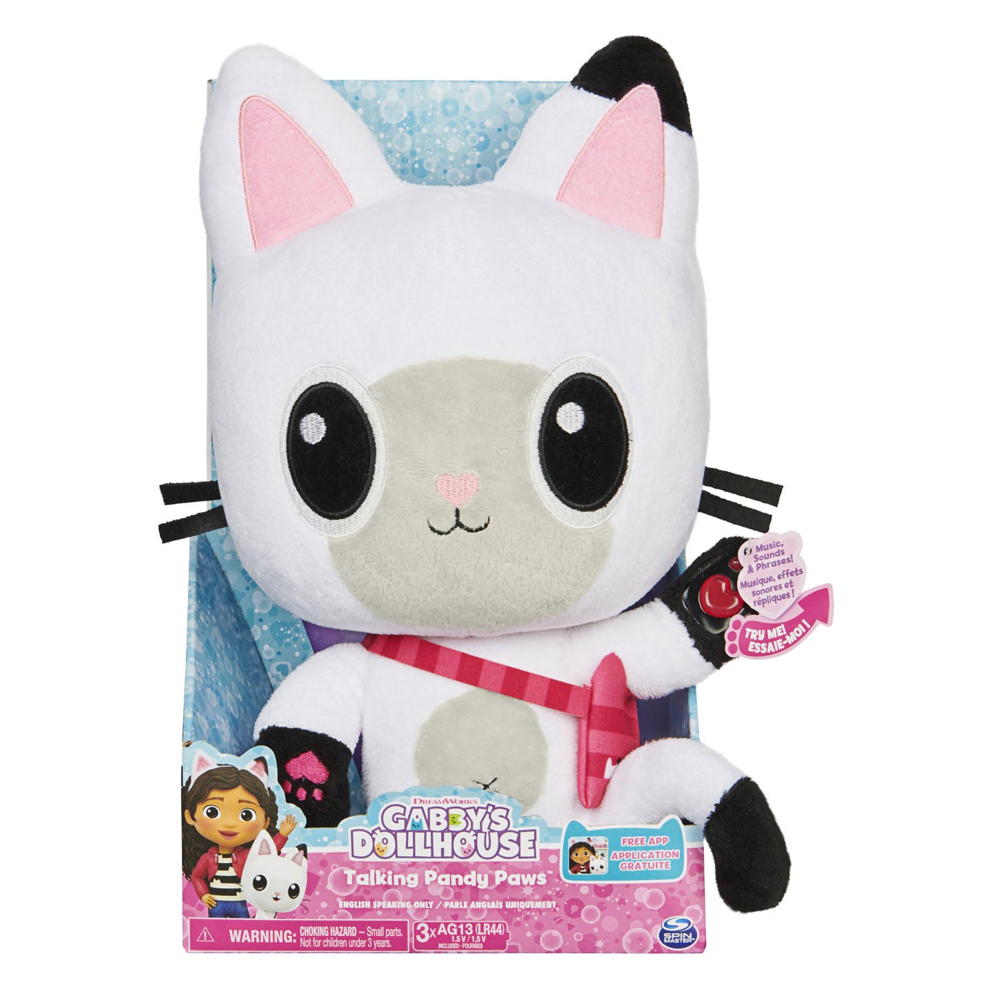 Gabby's Poppenhuis - Pandy Poek Knuffel met Geluid, 30cm