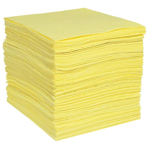 Absorbant en feuilles Pig® Essentials Pro triple épaisseur pour produits chimiques 38 x 48 cm