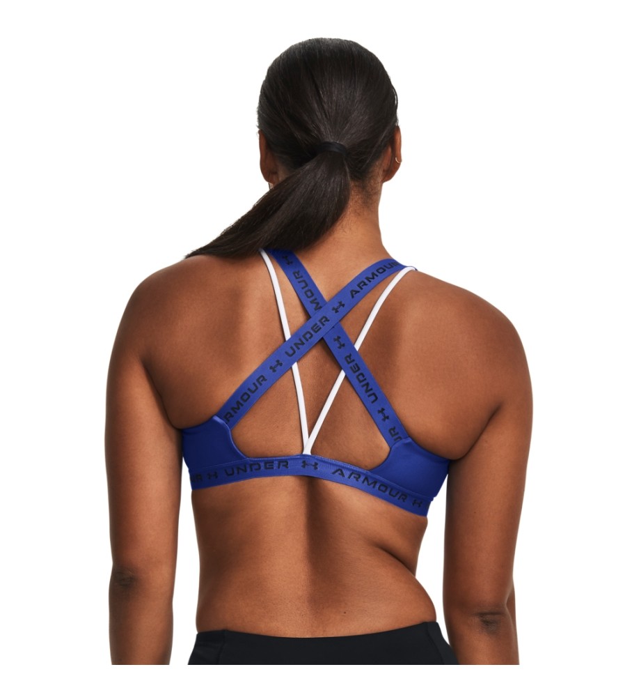 Sutiã esportivo Under Armour UA Crossback Low, azul