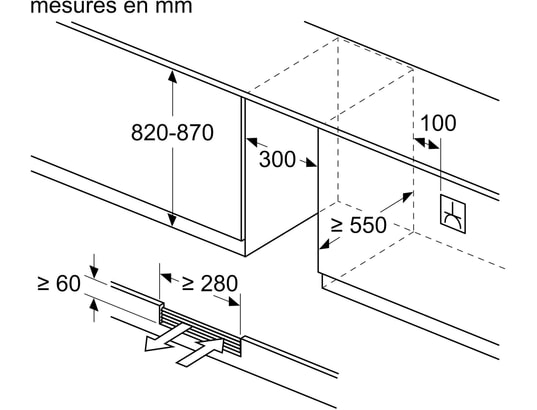 NEFF - Cave à vin encastrable de service KU9202HF0, N 70, Clayettes Bambou