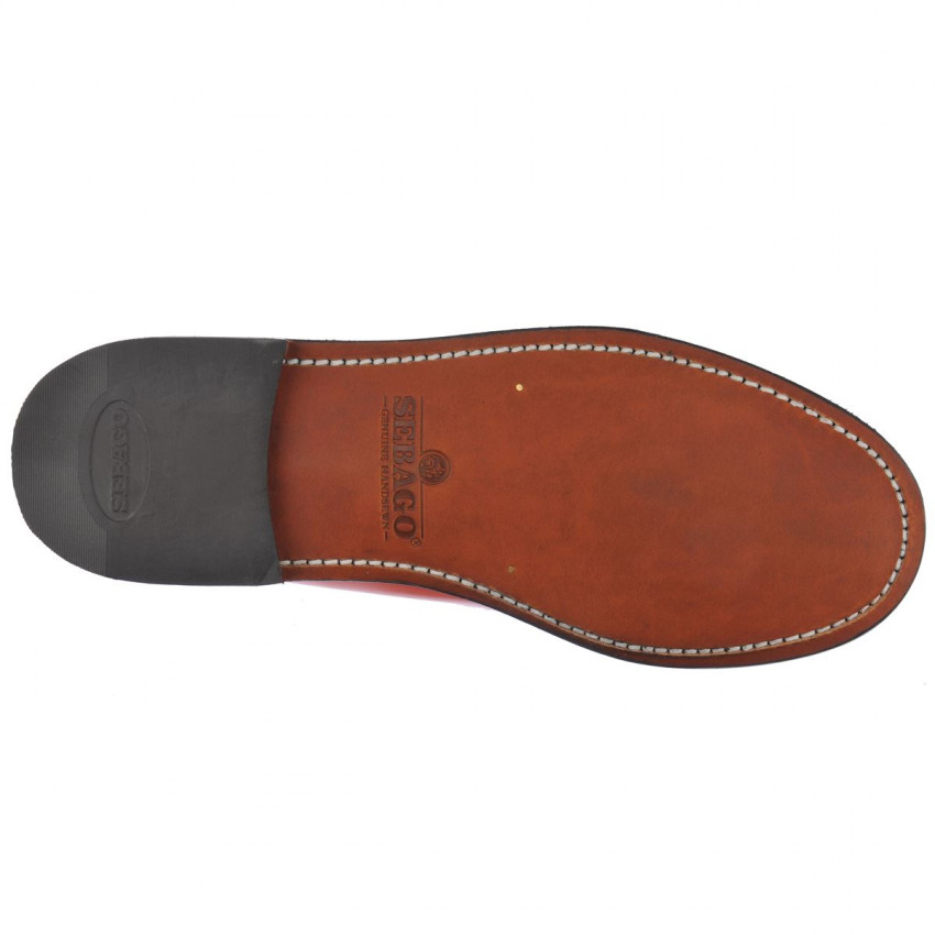 CLASSIC DAN ORANGE OUTSIDERS MOCASSIN-Mocassin pour homme en cuir pleine fleur