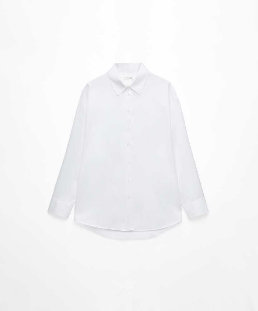 Camisa fácil de passar, 100% algodão