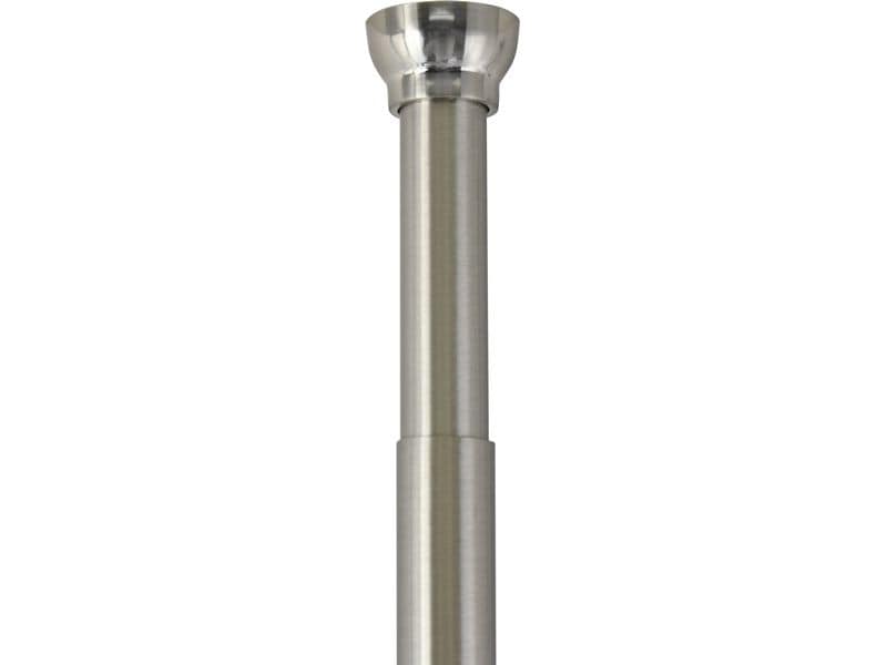 spirella Duschvorhangstange Kreta bright-finish, 75/125 x 2 Duschvorhangs-Stange ohne Bohren