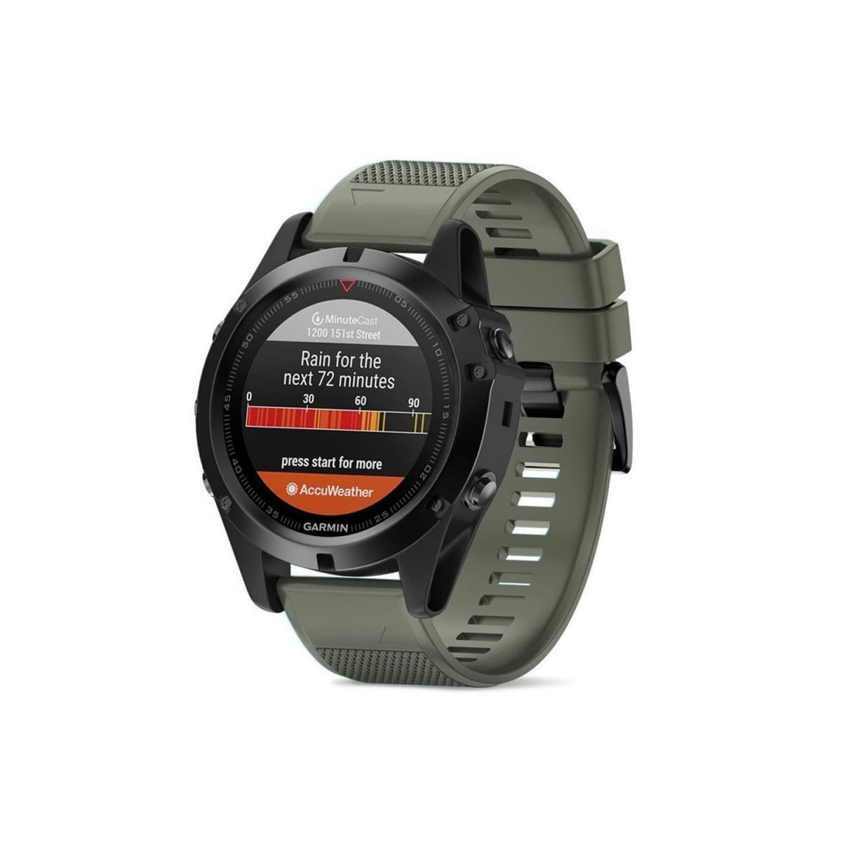Sport armbånd Garmin Fenix 3 / 5X / 5X Plus - Mgrön