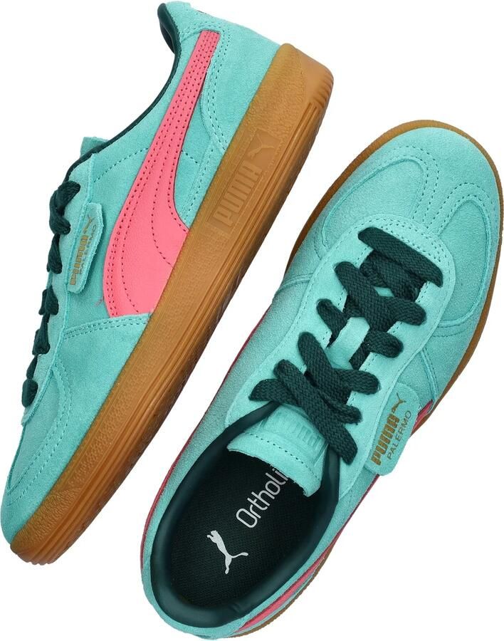 Puma Palermo sneaker van suède met leren details