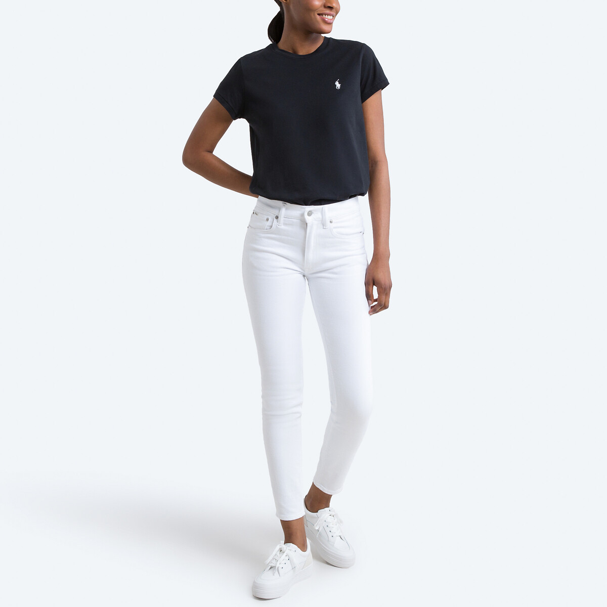 POLO RALPH LAUREN<br>Camiseta com gola redonda e mangas curtas